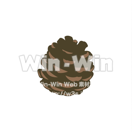 松ぼっくりのCG・イラスト素材 W-020093