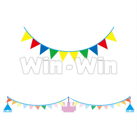 三角旗のCG・イラスト素材 W-020078