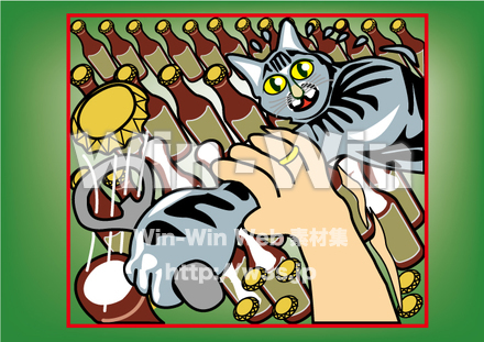 猫の手も借りたい。のCG・イラスト素材 W-020678