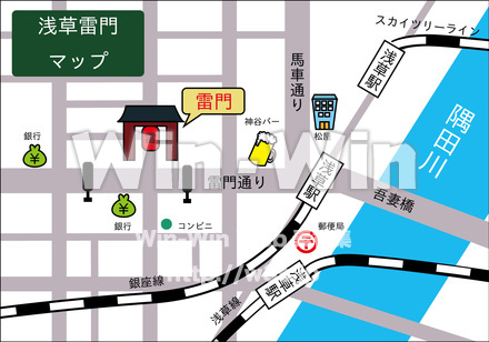 雷門地図のCG・イラスト素材 W-021039