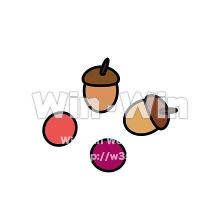 どんぐりのCG・イラスト素材 W-021464