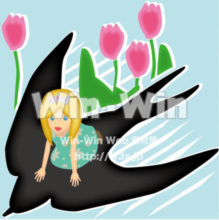 おやゆび姫のCG・イラスト素材 W-020662