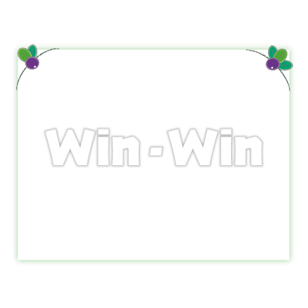 木の実のフレームのCG・イラスト素材 W-020646