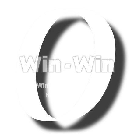 フォント数字の0のシルエット素材 W-021619