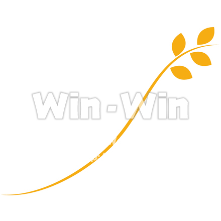 植物の蔓のシルエット素材 W-020177