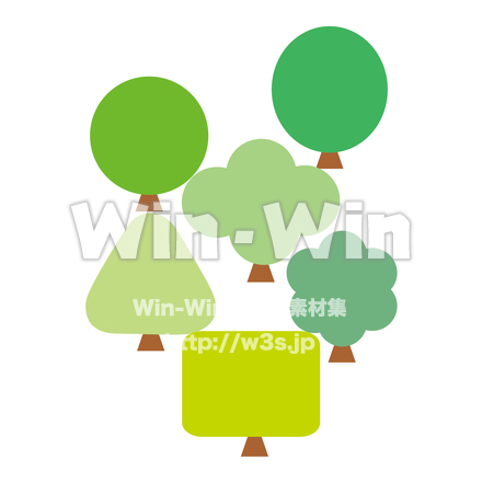 木々のCG・イラスト素材 W-020652