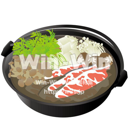 すき焼きのCG・イラスト素材 W-020664