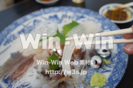 いかの活き造りの写真素材 W-021526