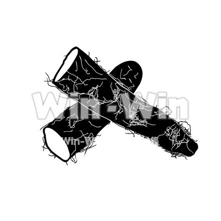 山芋のシルエット素材 W-020137