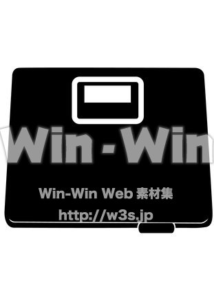 体重計のシルエット素材 W-021197
