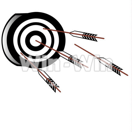 当たり　的のCG・イラスト素材 W-021873