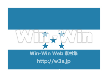 国旗_ホンジュラスのCG・イラスト素材 W-021032