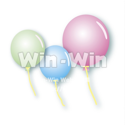 風船のCG・イラスト素材 W-020814