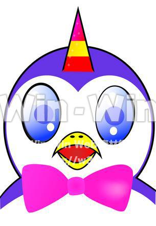 2015冬イベント課題「お面」ペンギンのCG・イラスト素材 W-020307