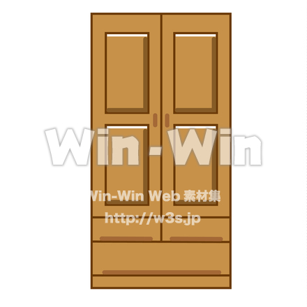 箪笥のCG・イラスト素材 W-021286