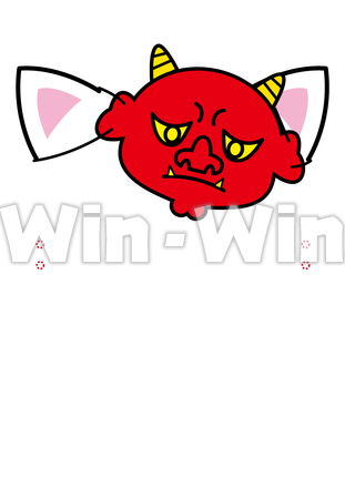 ネコみみお面付きのCG・イラスト素材 W-020276