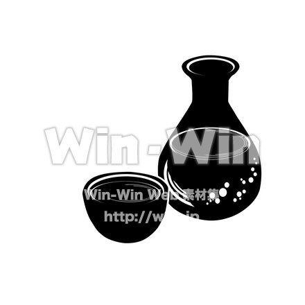 日本酒のCG・イラスト素材 W-021856