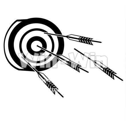 当り（的）のシルエット素材 W-020854