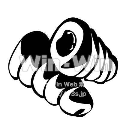 チョココロネのシルエット素材 W-020837