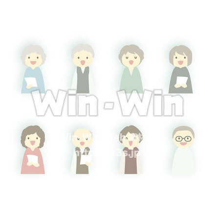 コーラスのCG・イラスト素材 W-021085