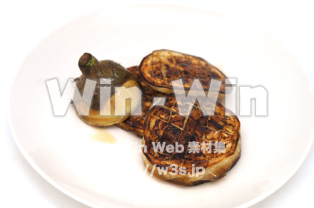 白なすのステーキの写真素材 W-020977