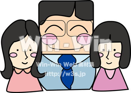 両手に花のCG・イラスト素材 W-020750