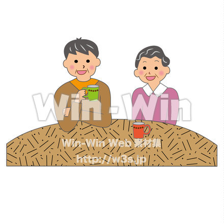 年配の夫婦のCG・イラスト素材 W-021671