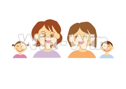 ママ友のCG・イラスト素材 W-021167