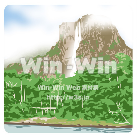 エンジェルフォールのCG・イラスト素材 W-020266