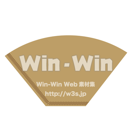 コーヒーフィルターのCG・イラスト素材 W-020768