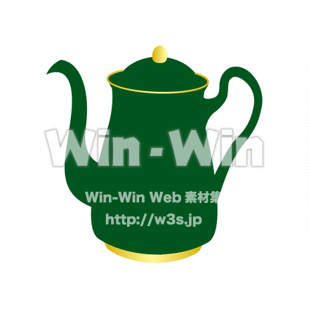 ティーポットのCG・イラスト素材 W-021771