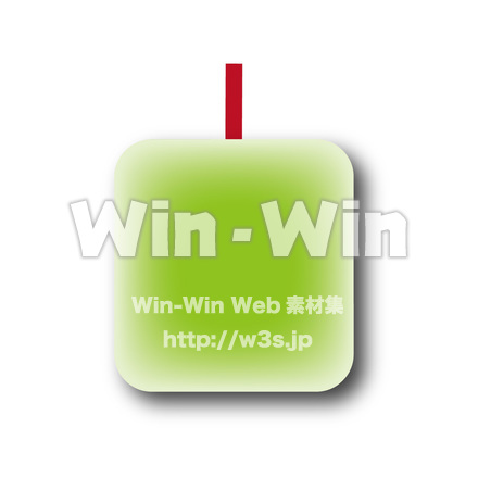 黄緑色の四角い枠のCG・イラスト素材 W-021105