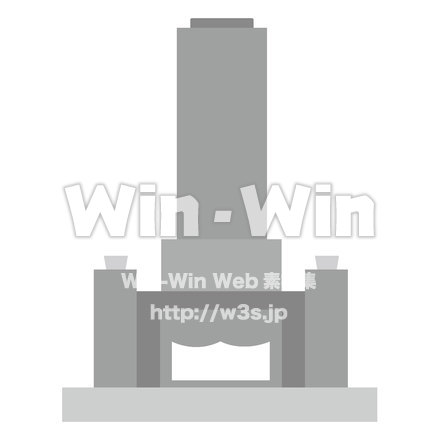 お墓のCG・イラスト素材 W-021815