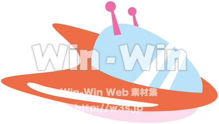 謎の飛行物体のCG・イラスト素材 W-020672