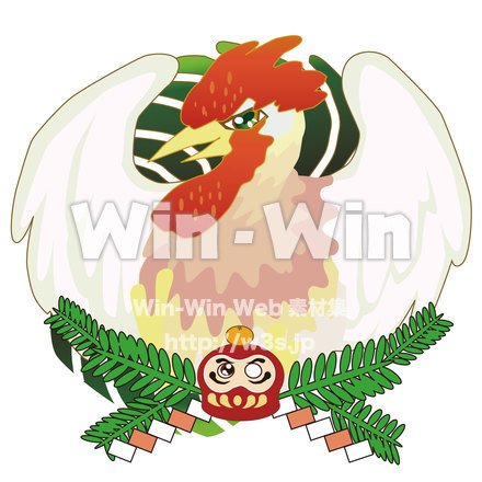 大師線ヘッドマークとりイラスト部分のCG・イラスト素材 W-021863