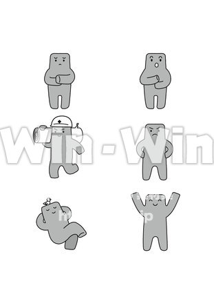 キャラクターのCG・イラスト素材 W-020127