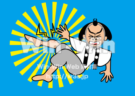 弁慶の泣き所のCG・イラスト素材 W-020777