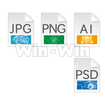 拡張子ファイルのCG・イラスト素材 W-021755