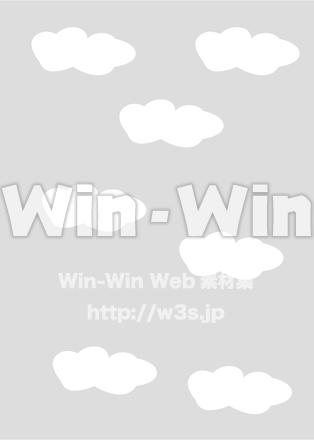 空のシルエット素材 W-020908