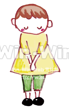 おじぎのCG・イラスト素材 W-021212