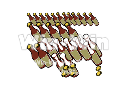 ビールビン　のCG・イラスト素材 W-020707