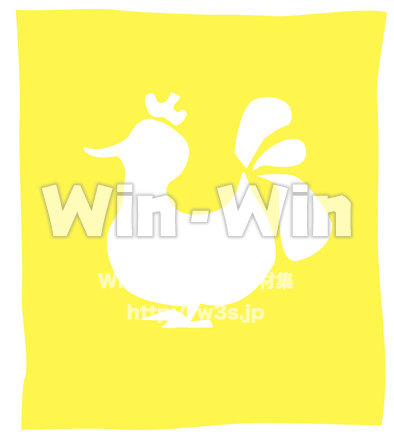 鳥のシルエット素材 W-021679