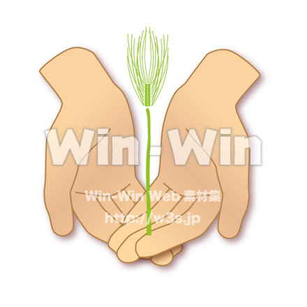 支える手のCG・イラスト素材 W-020565