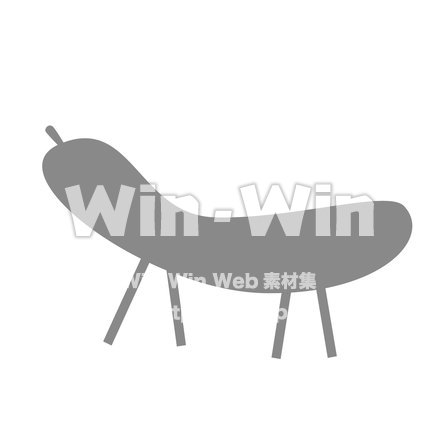 胡瓜のシルエット素材 W-020860
