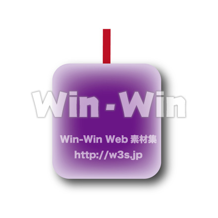 紫色の四角い枠です。のCG・イラスト素材 W-021106