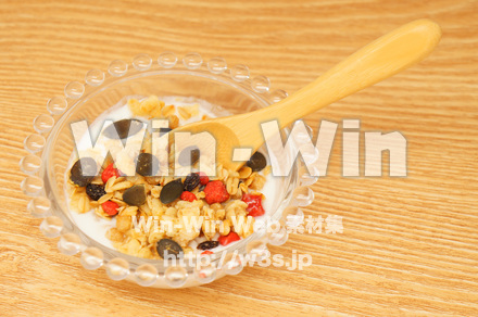 パンプキンシードのフルーツグラノーラの写真素材 W-021163