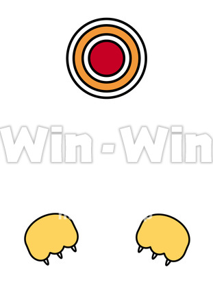 擬人化お面パーツ髪のCG・イラスト素材 W-020353