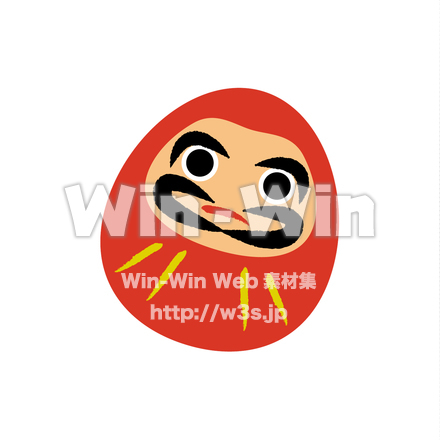 だるまのCG・イラスト素材 W-021761