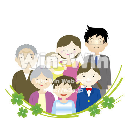 家族のCG・イラスト素材 W-021417