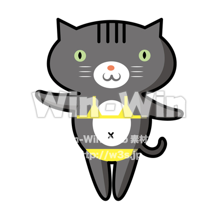 ねこのCG・イラスト素材 W-020689